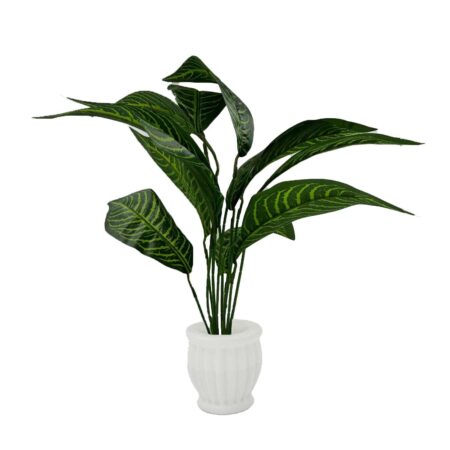Artificial Decorative Plants Leaf With Pot