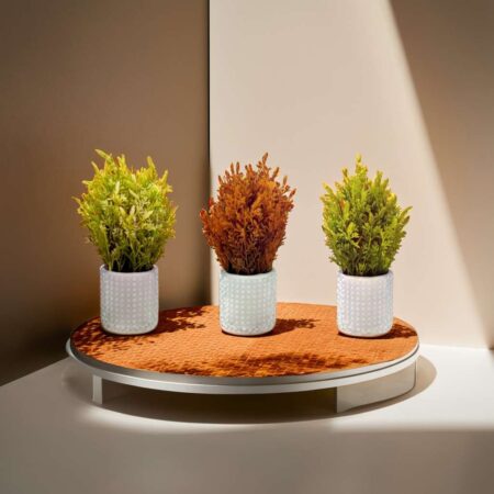 Artificial Plants with Decorative Pot (Pack Of 3)